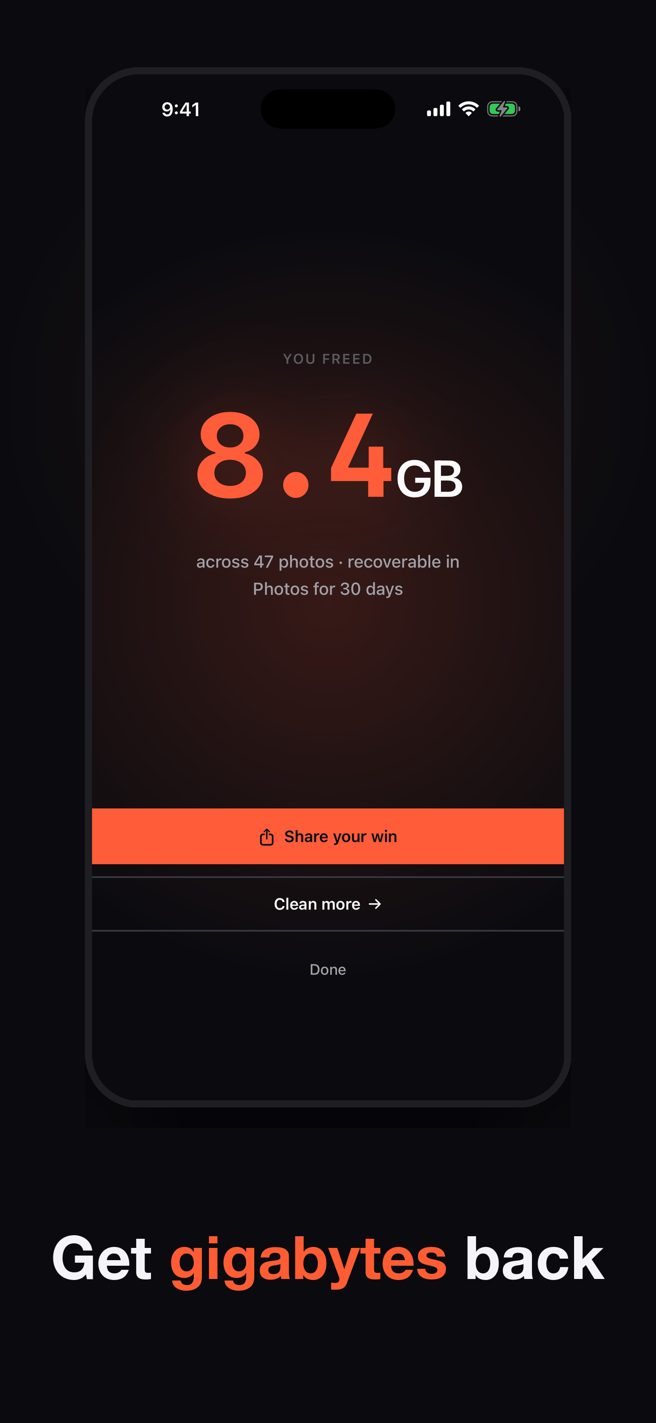 Get gigabytes back